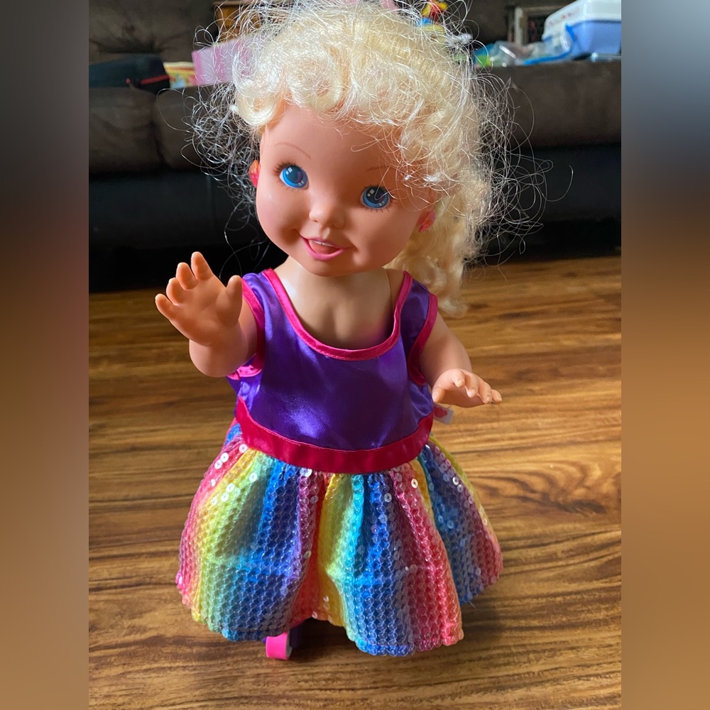 Roller blade doll. Works fantastic! Very cute!
